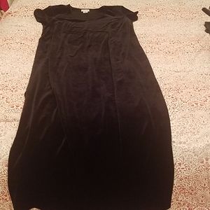 Maternity floor length velvet dress